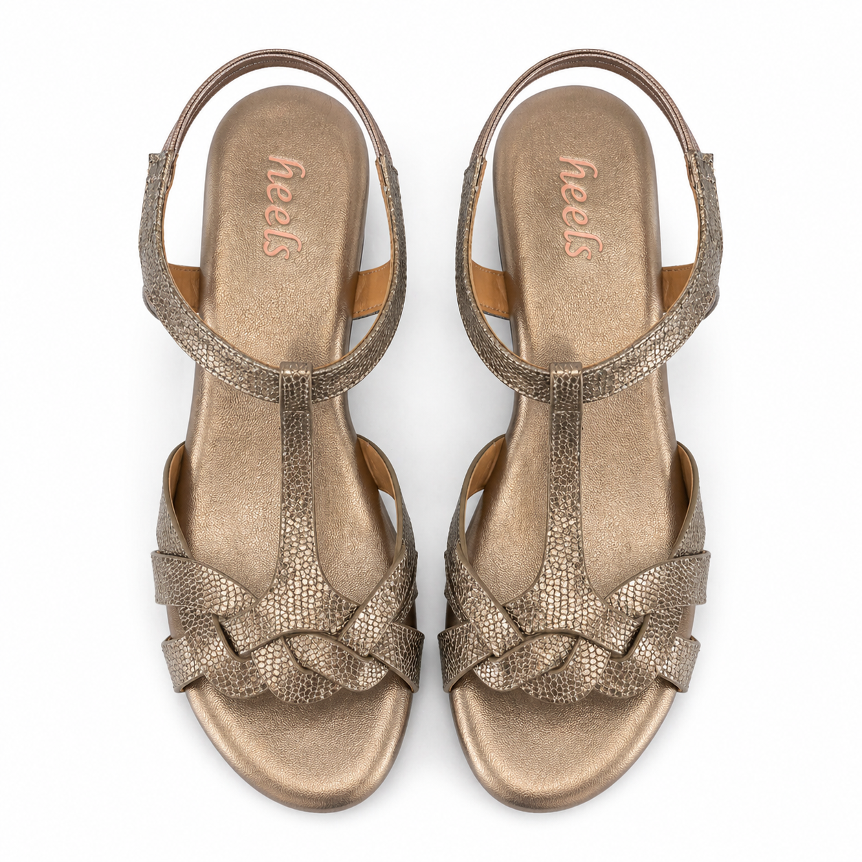Riley Comfort Back Elastic Wedge Heels - The Heels India