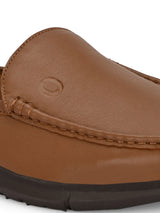 Anti Gravity Tan Leather Slip-On Mules