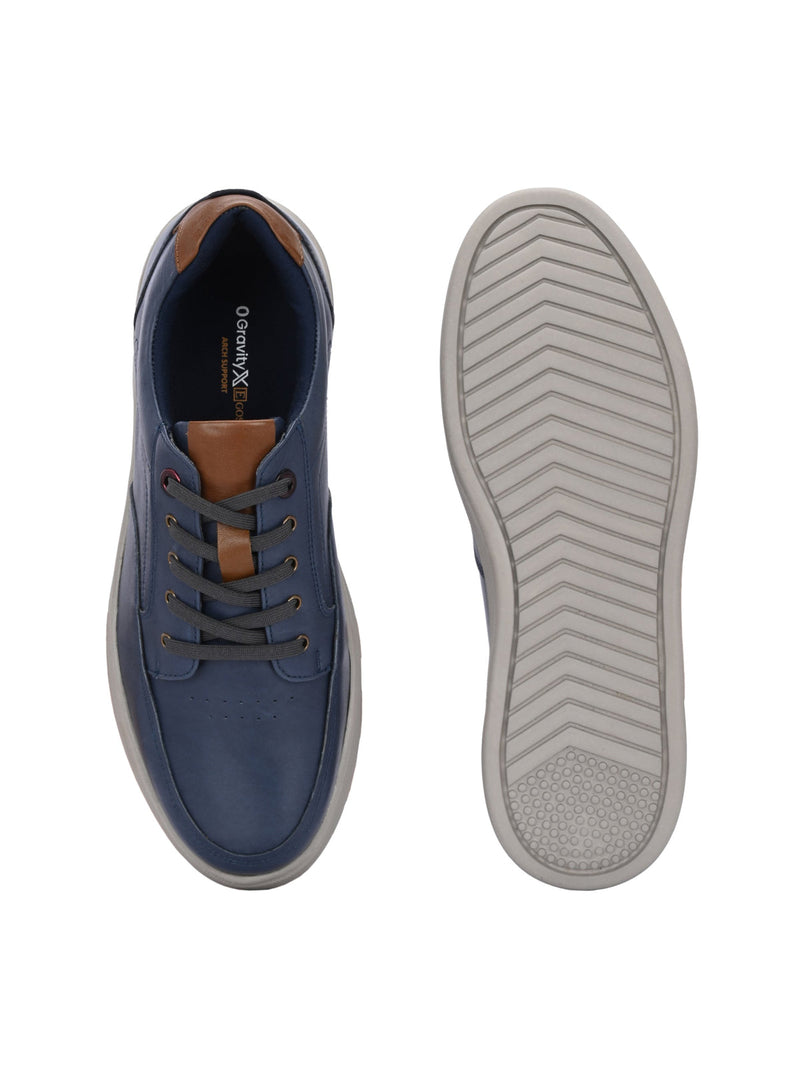 Zero Gravity 2.0 Mateo Blue Leather Lace-up Sneakers