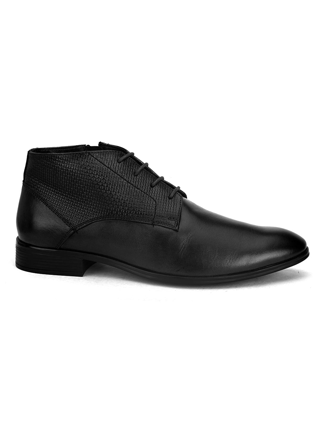 Fernandez Leather Side Zip Formal Chukka Boots