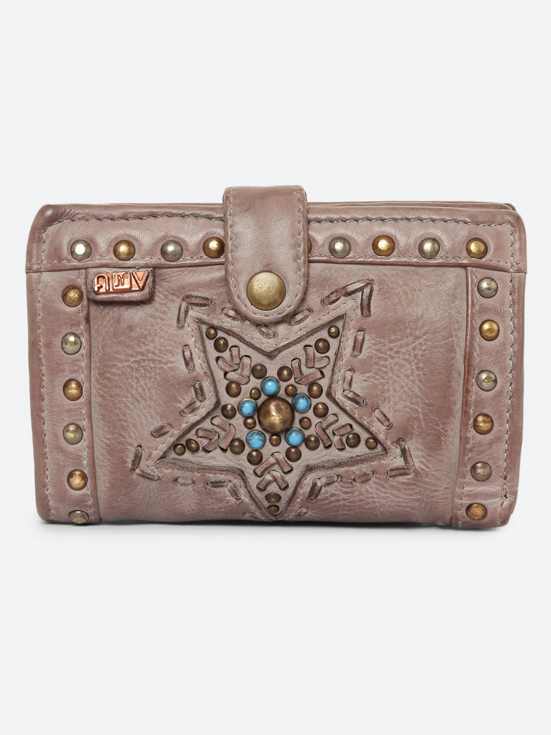 Lucida : Leather Star Studded Small Wallet
