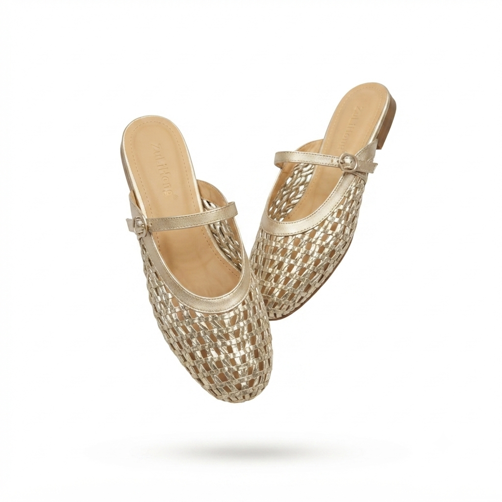 Nysa Premium Mesh Mary Jane Mules