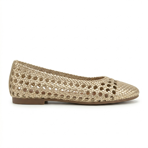 Stella Premium Crochet Perforated Flat Ballerinas