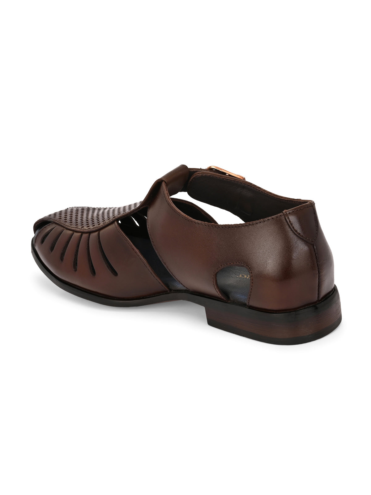 Tahir Leather Ethnic Peshawari Sandals - The Heels India