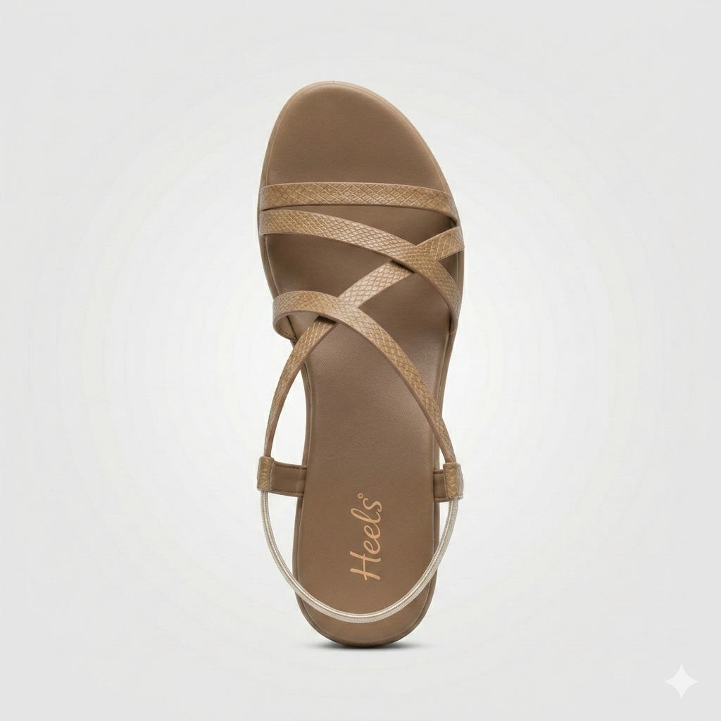 Raye Strappy Wedge Comfort Summer Sandals - The Heels India