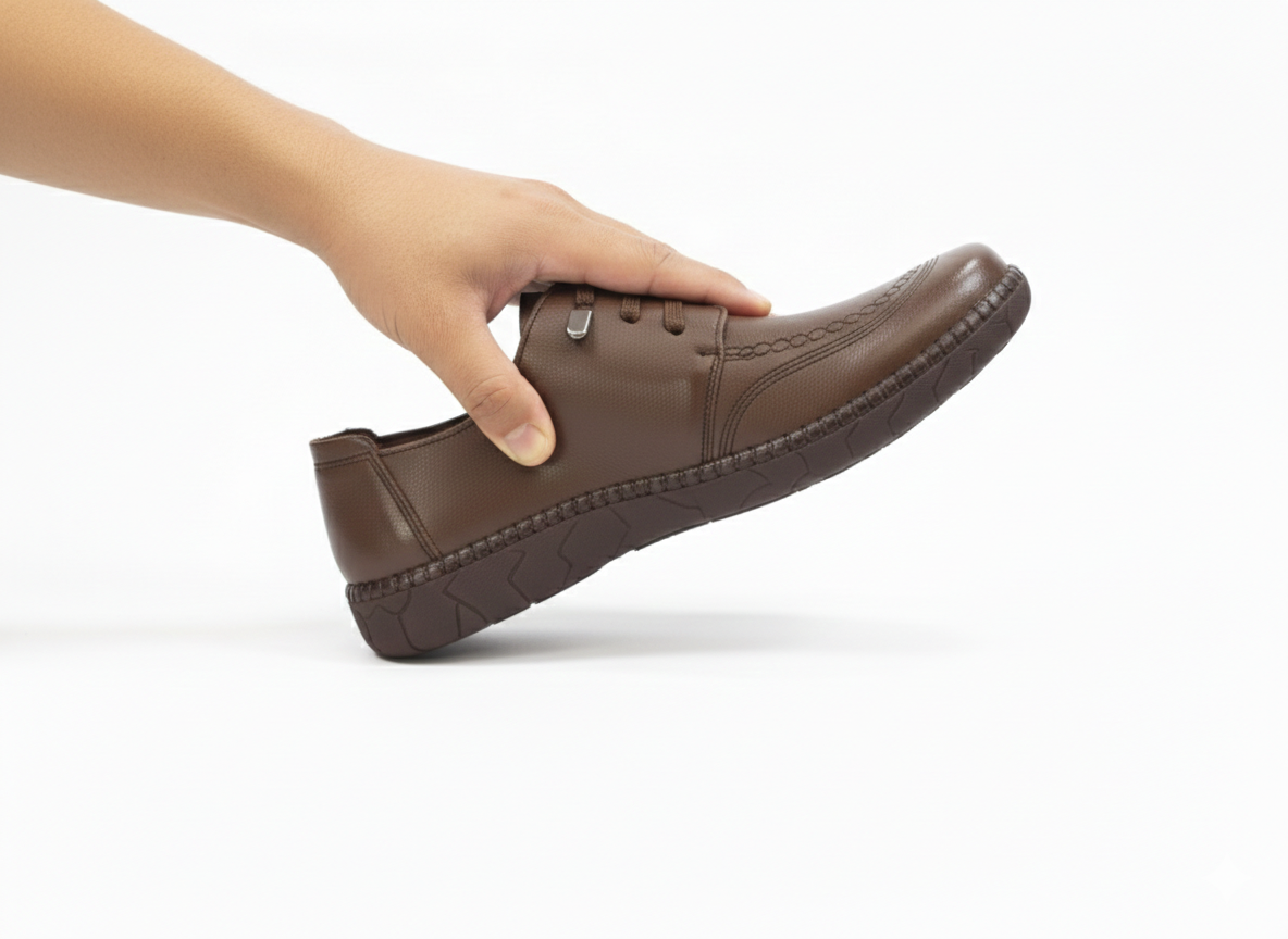 Arianna Premium Leather Casual Lace Up Derby Shoes