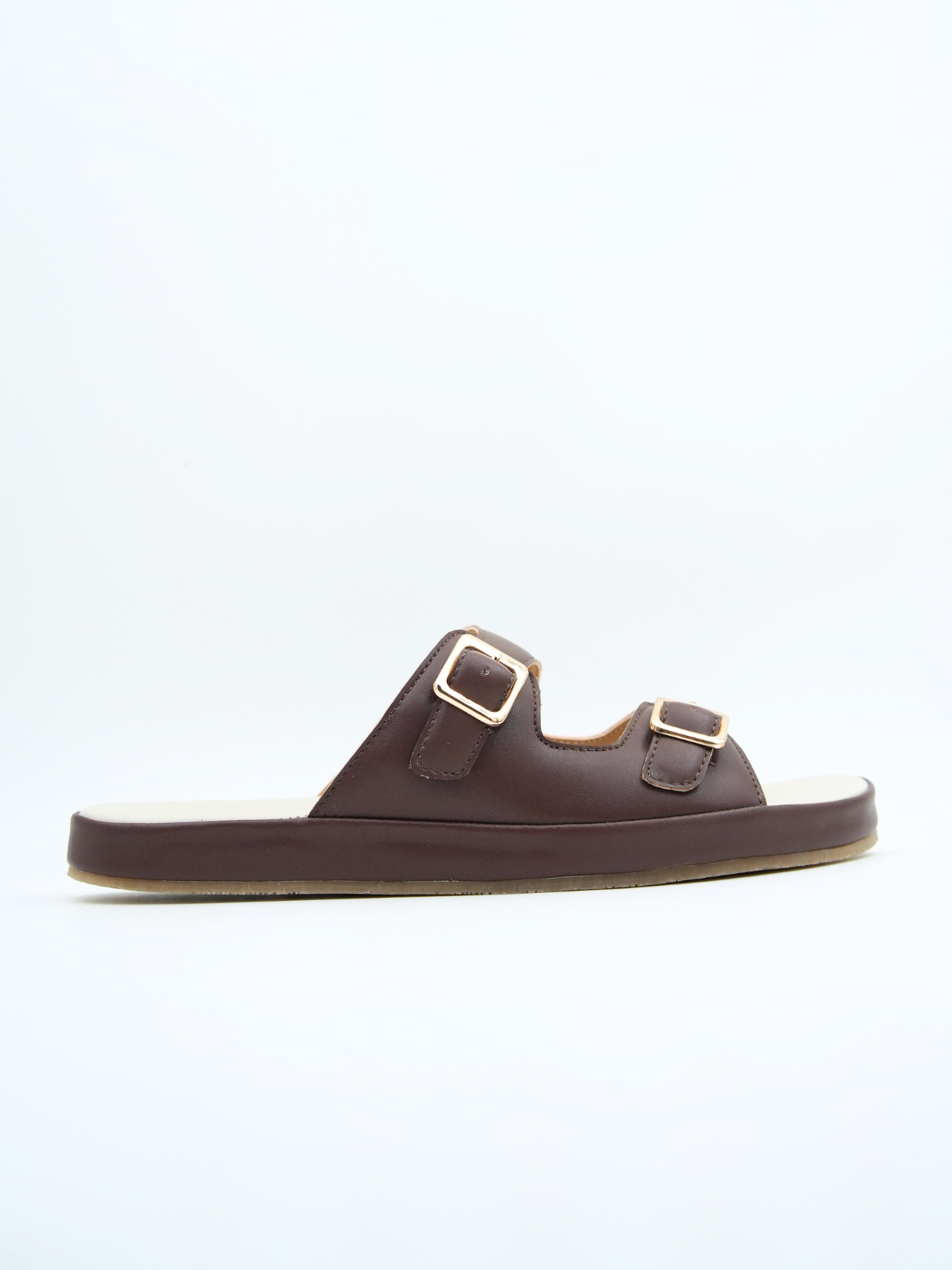 Brittany Cushioned Double Strap Sliders
