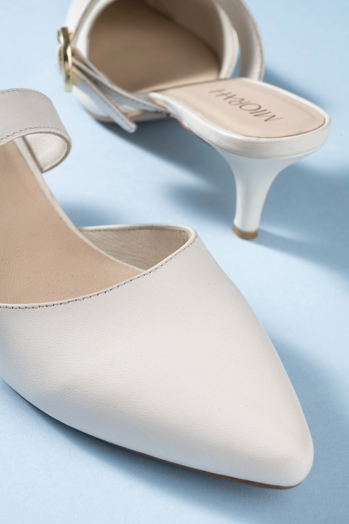 ENCHANT Premium Leather Kitten Heels - The Heels India