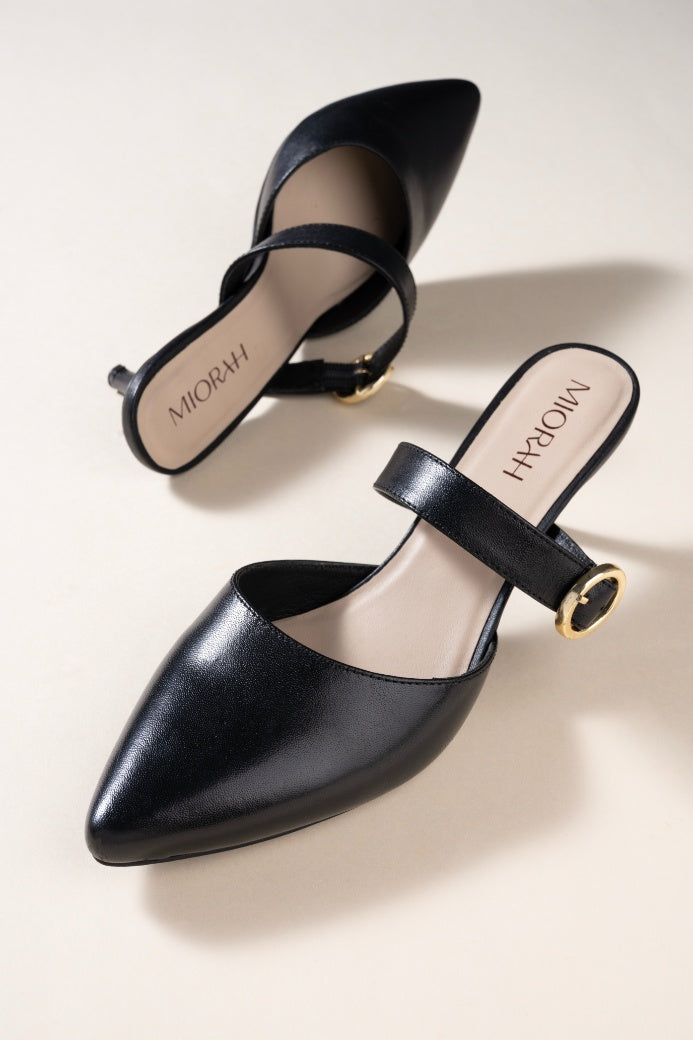 ENCHANT Premium Leather Kitten Heels - The Heels India