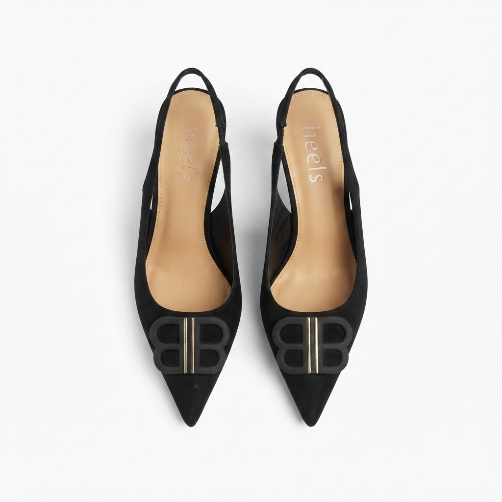 Brie Premium Slingback Kitten Heels
