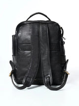 Aristo : Real Leather Black Backpack
