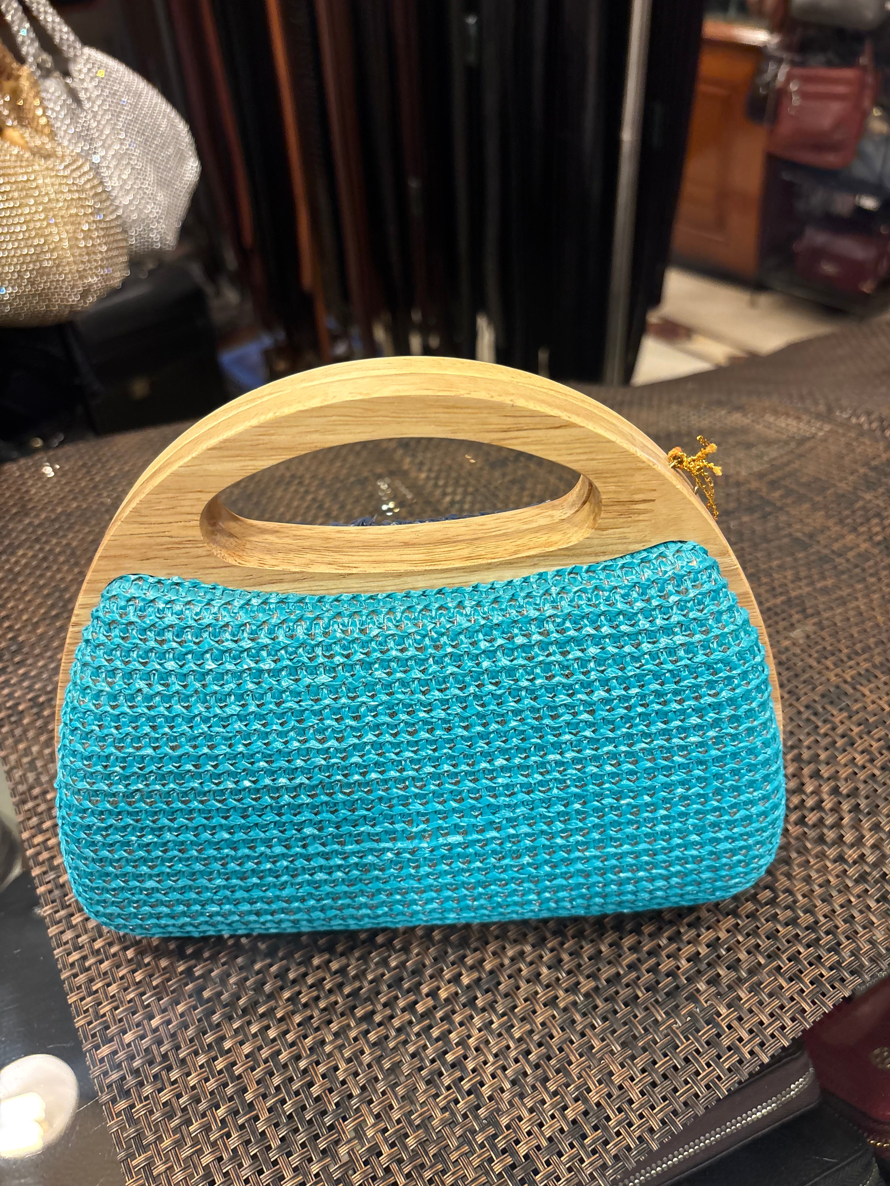 Crochet Wooden Box Sling Bags