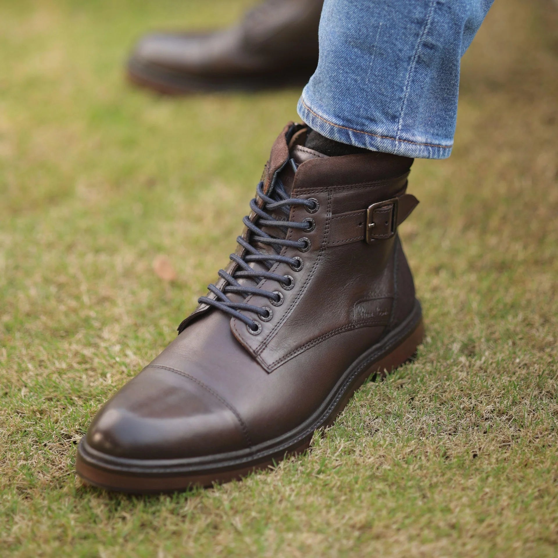 Hudson Leather Lace Up Boots