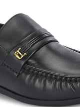 Richard Black Leather Formal Cushion Loafers