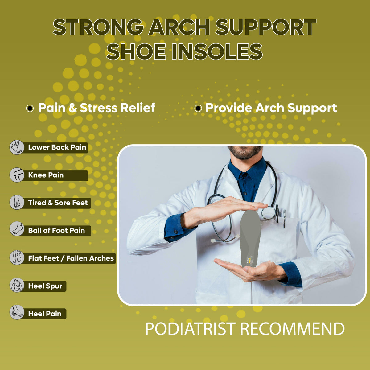 Arch Support Active Insole (Trim to Fit)