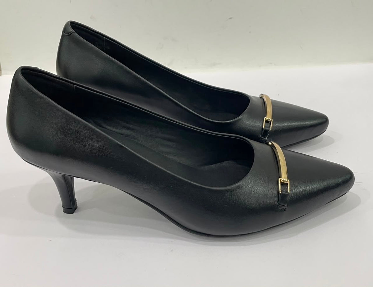 NOA Premium Leather Kitten Heels - The Heels India
