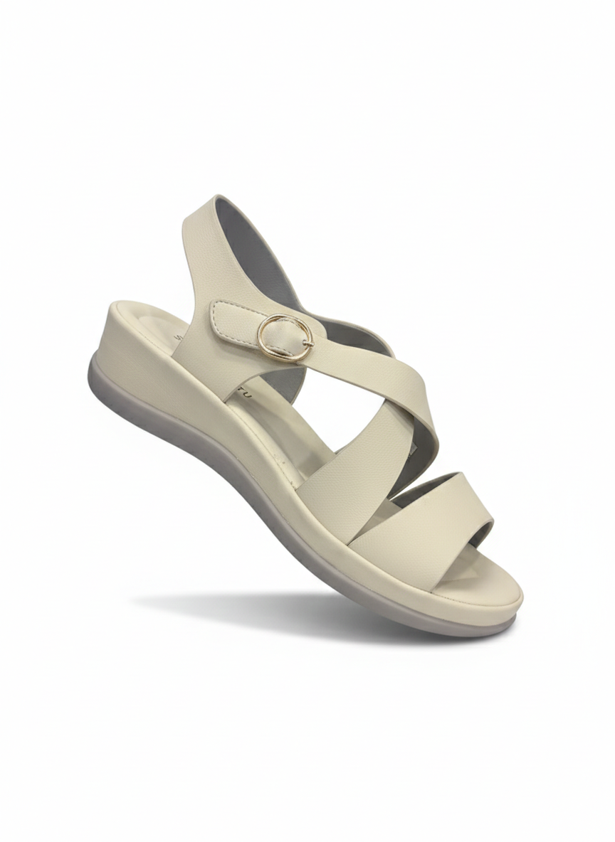 Valencia Cushioned Premium Ankle Strap Sandals - The Heels India