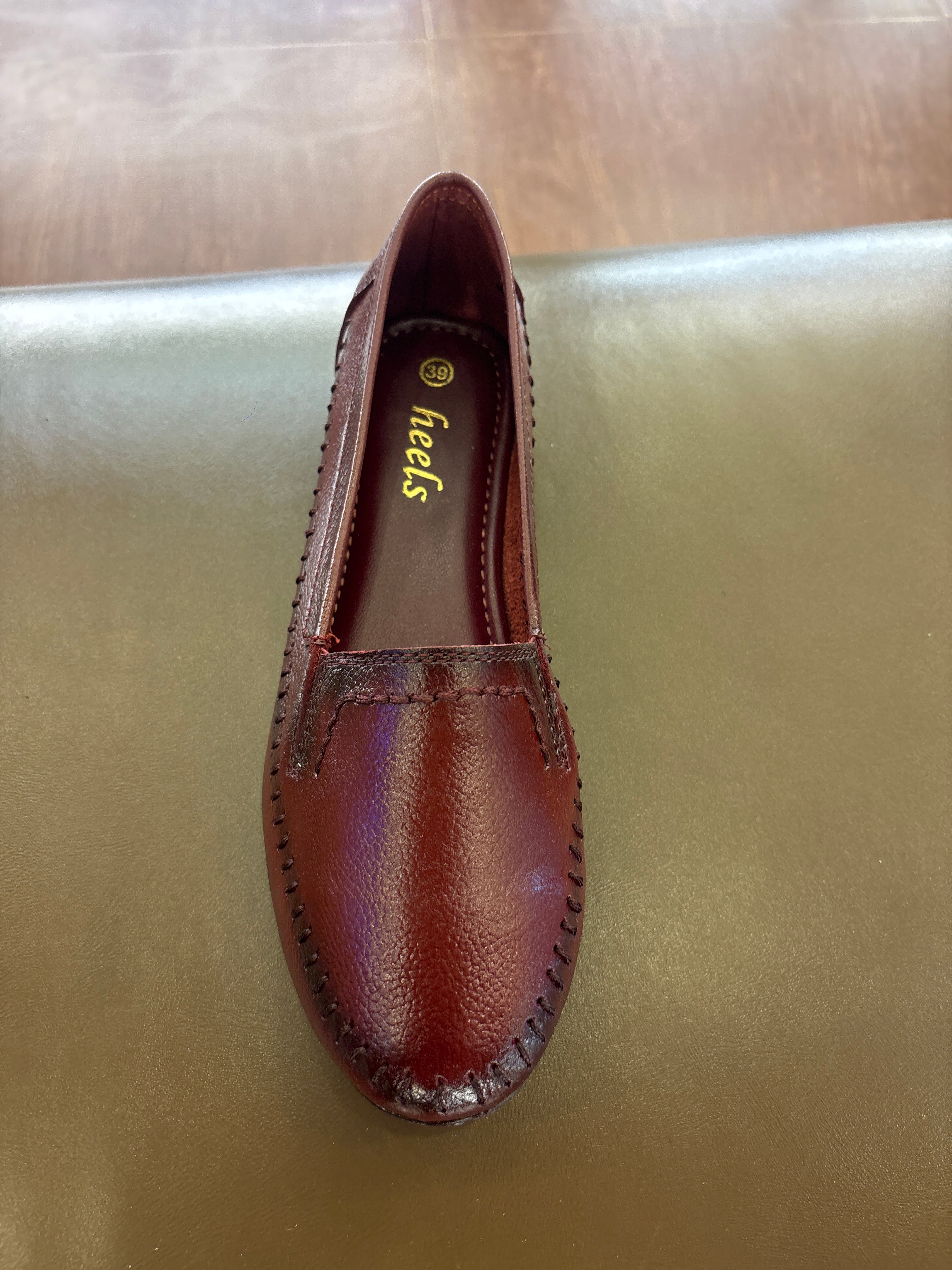 Lizzy Leather Classic Ballerinas - The Heels India