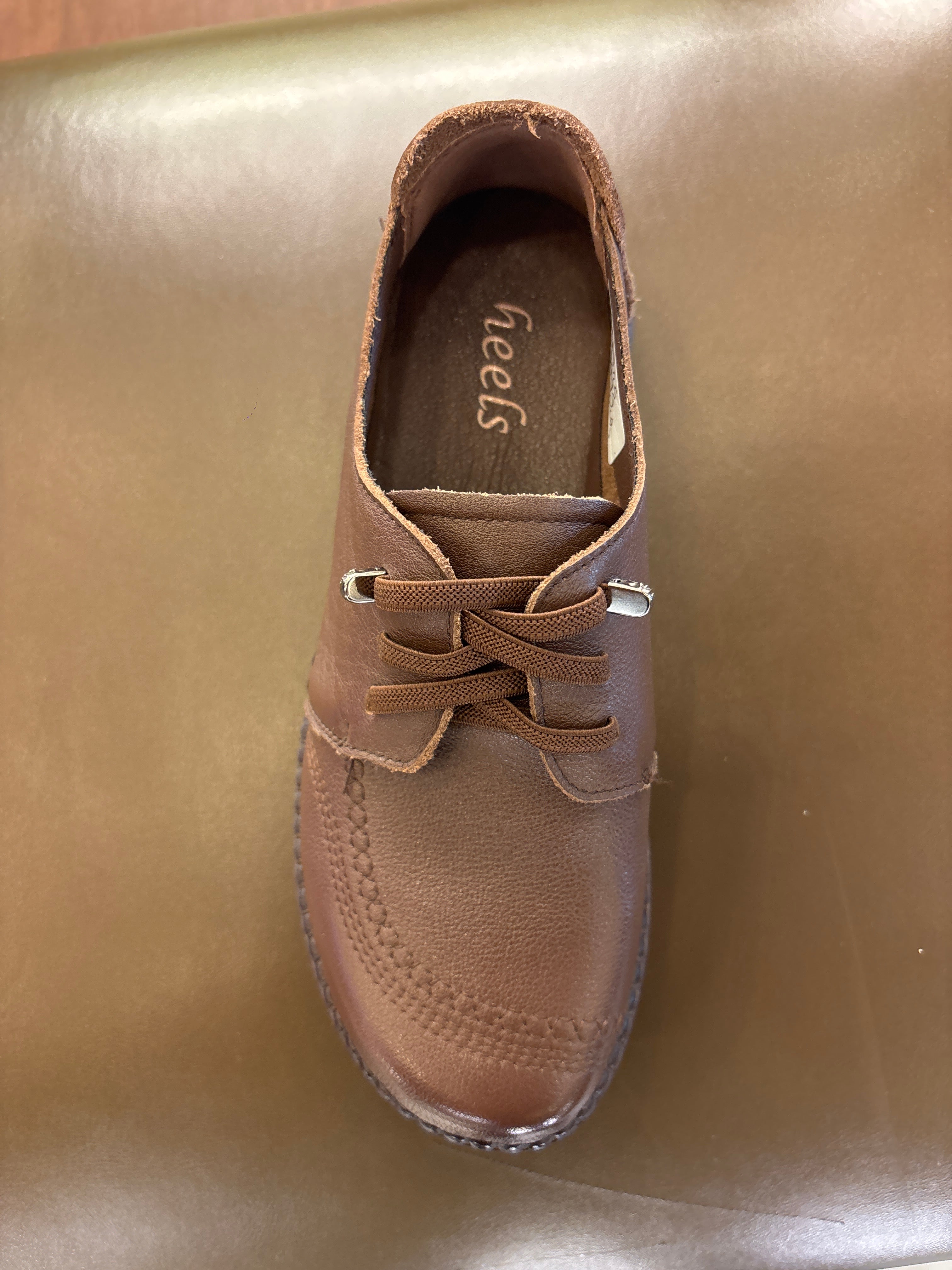 Arianna Premium Leather Casual Lace Up Derby Shoes