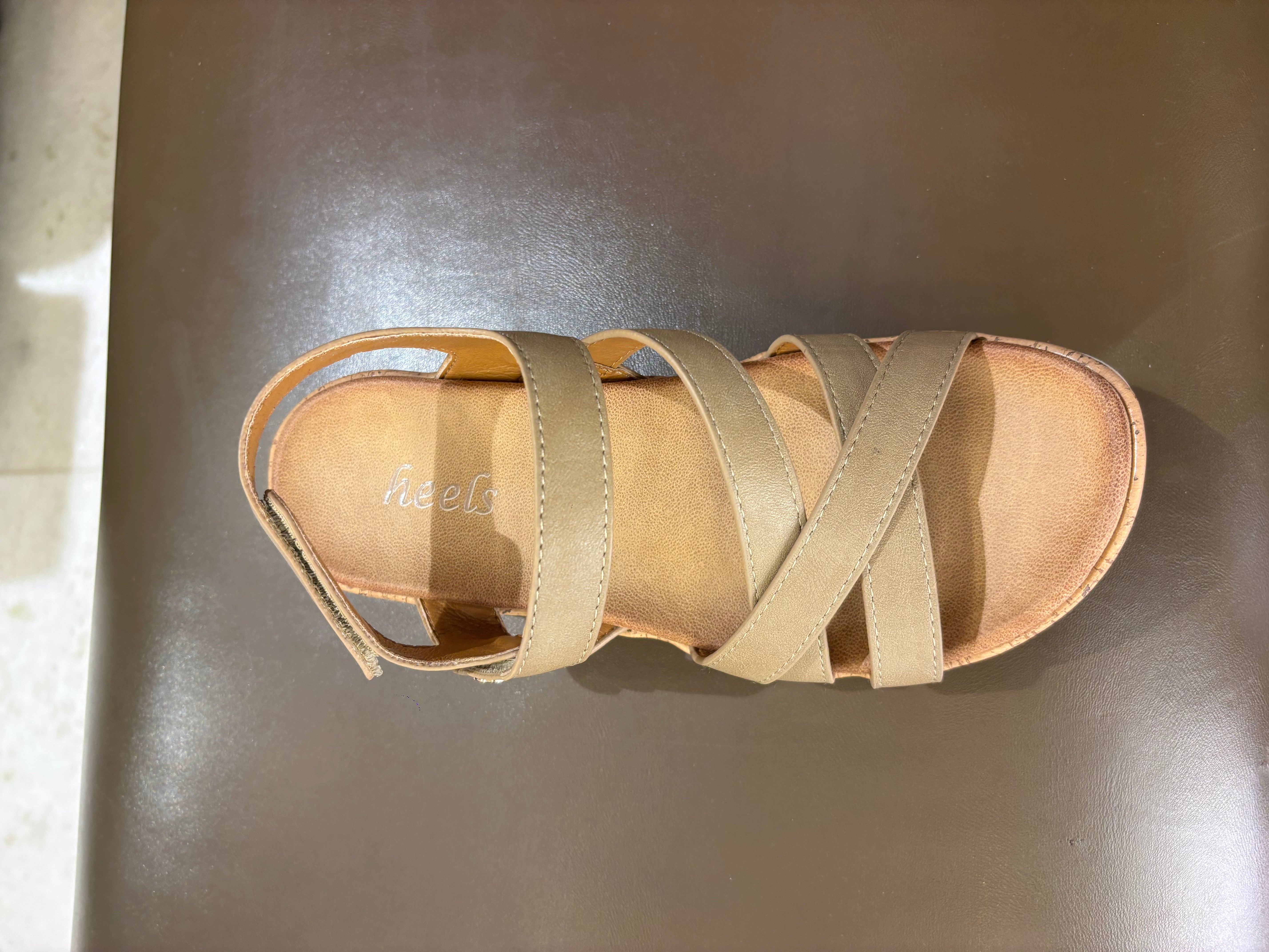 Frida Summer Criss Cross Comfort Velcro Sandals - The Heels India