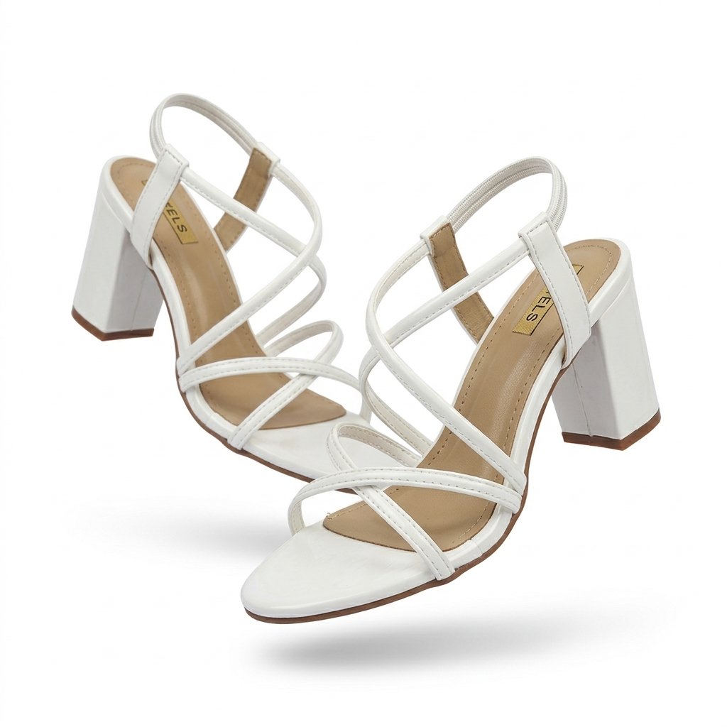 Aurelia Strappy Gladiator Patent Block Heels - The Heels India