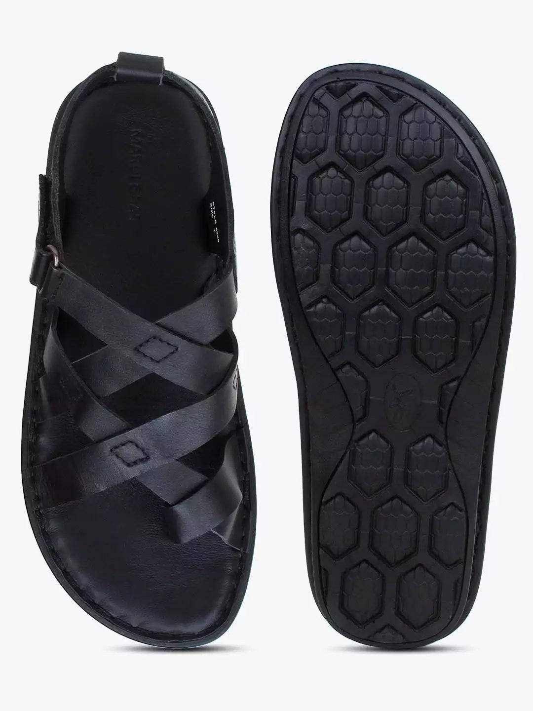 Dalton Crisscross Leather Sandals - The Heels India