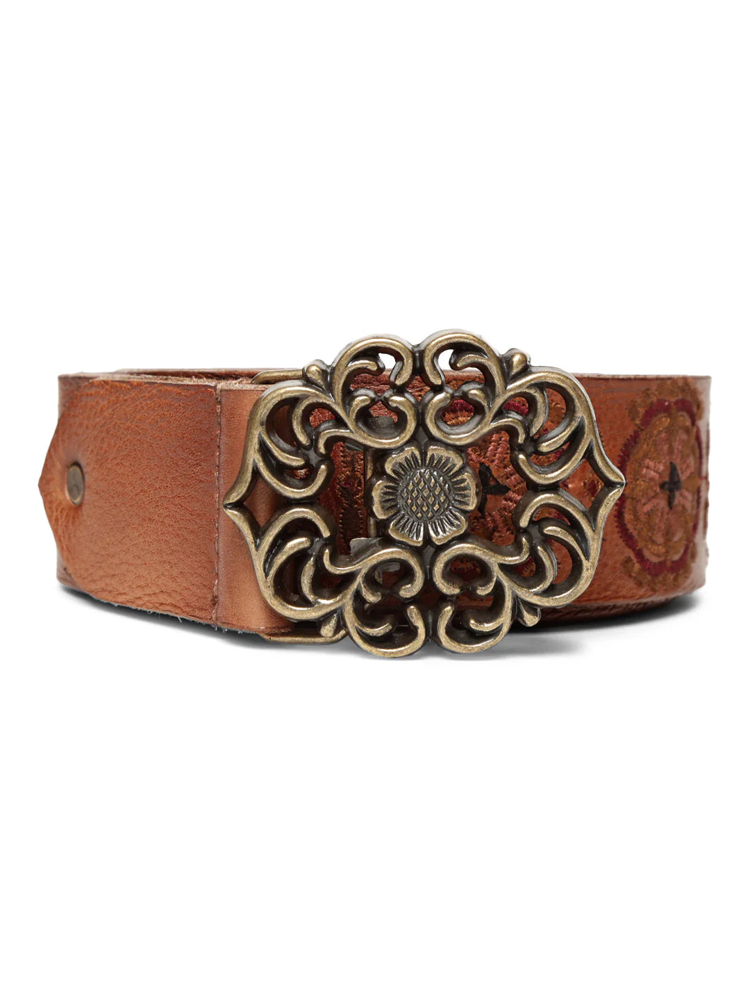 Brown Color Hand Embroidery Belt