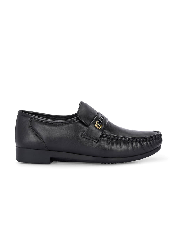 Richard Black Leather Formal Cushion Loafers