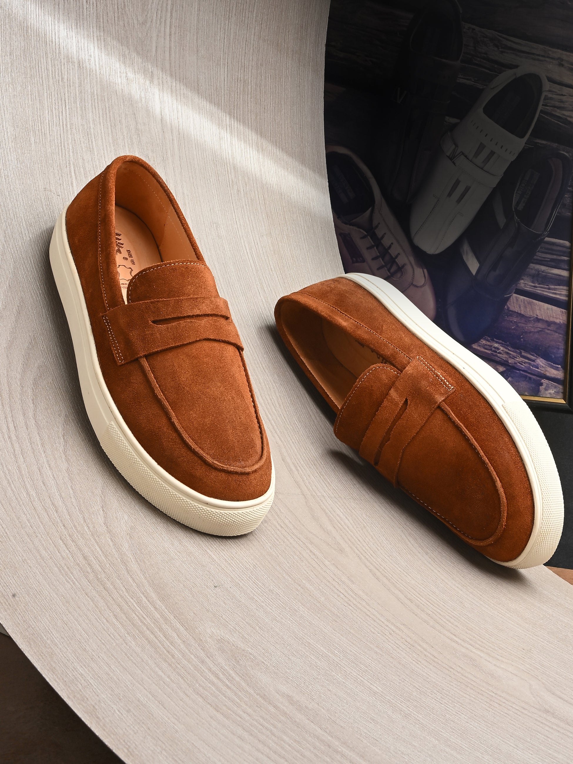 Fabrizio Suede Leather Slipons