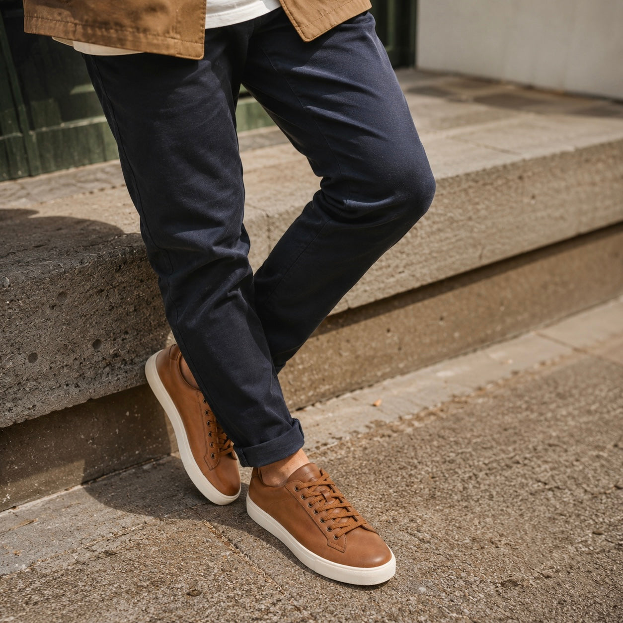 Rome Classic Leather Sneakers - The Heels India