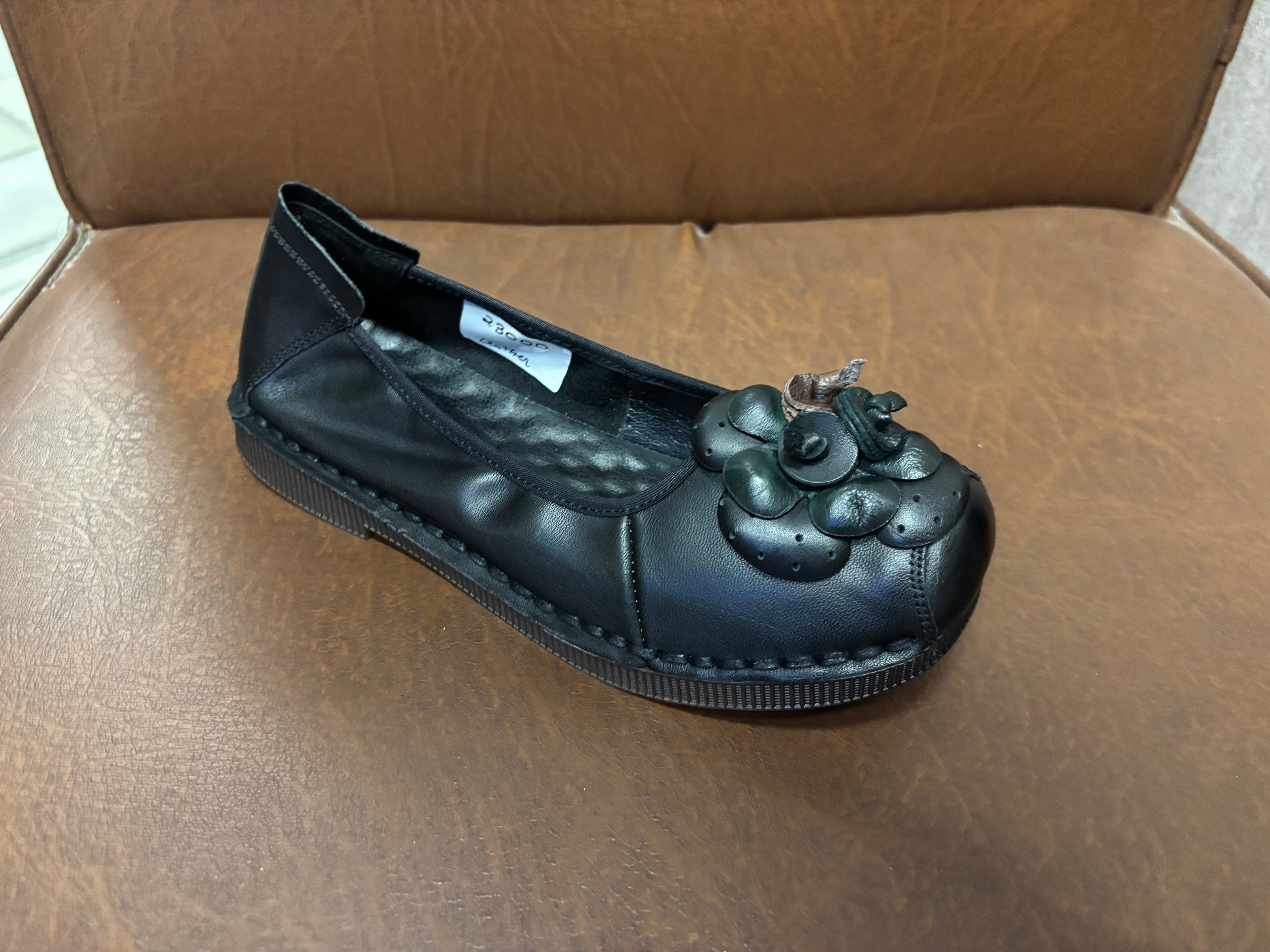 Flora 3.0 Premium Leather Cushioned Ballerinas