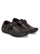 Brunel Leather Velcro Roman Sandals HT