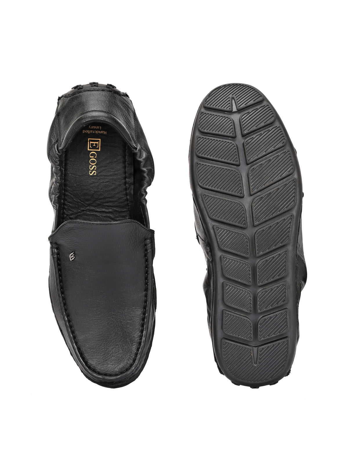 Clyde Leather Back Elastic Cushioned Loafers