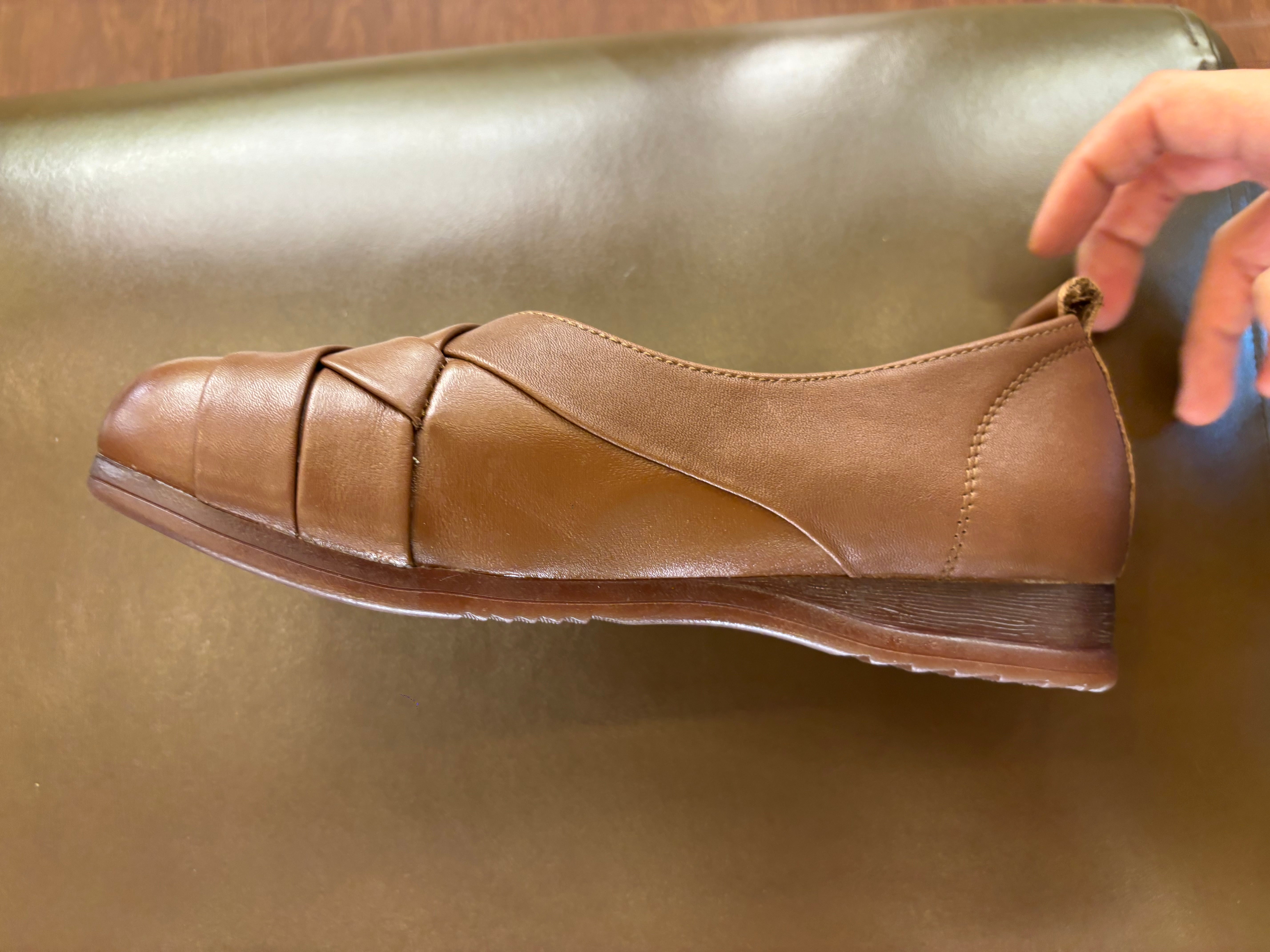 Audrey Premium Leather CrissCross Flat Cushioned Ballerinas