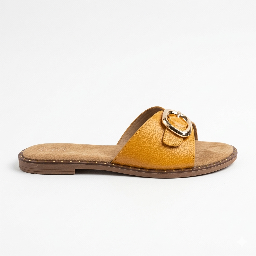 Sarah Comfort Buckled Summer Sliders