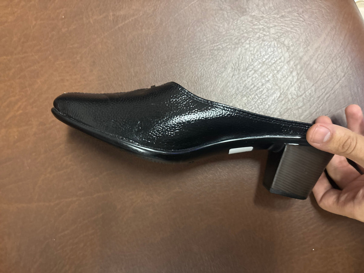 Autumn 2.0 Leather Back Open Block Heel Mules