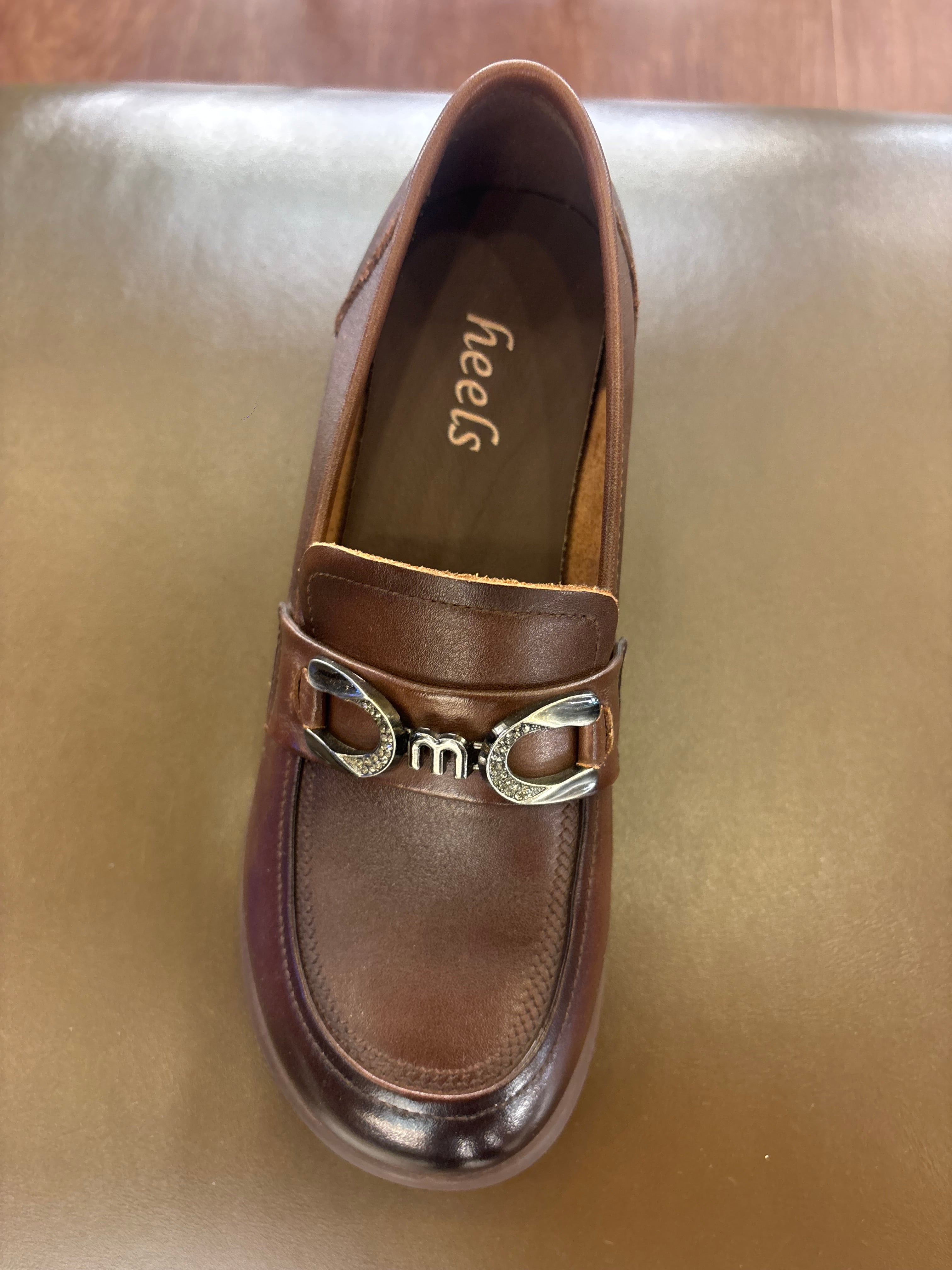 Kelly Premium Leather Mid Heel Loafers