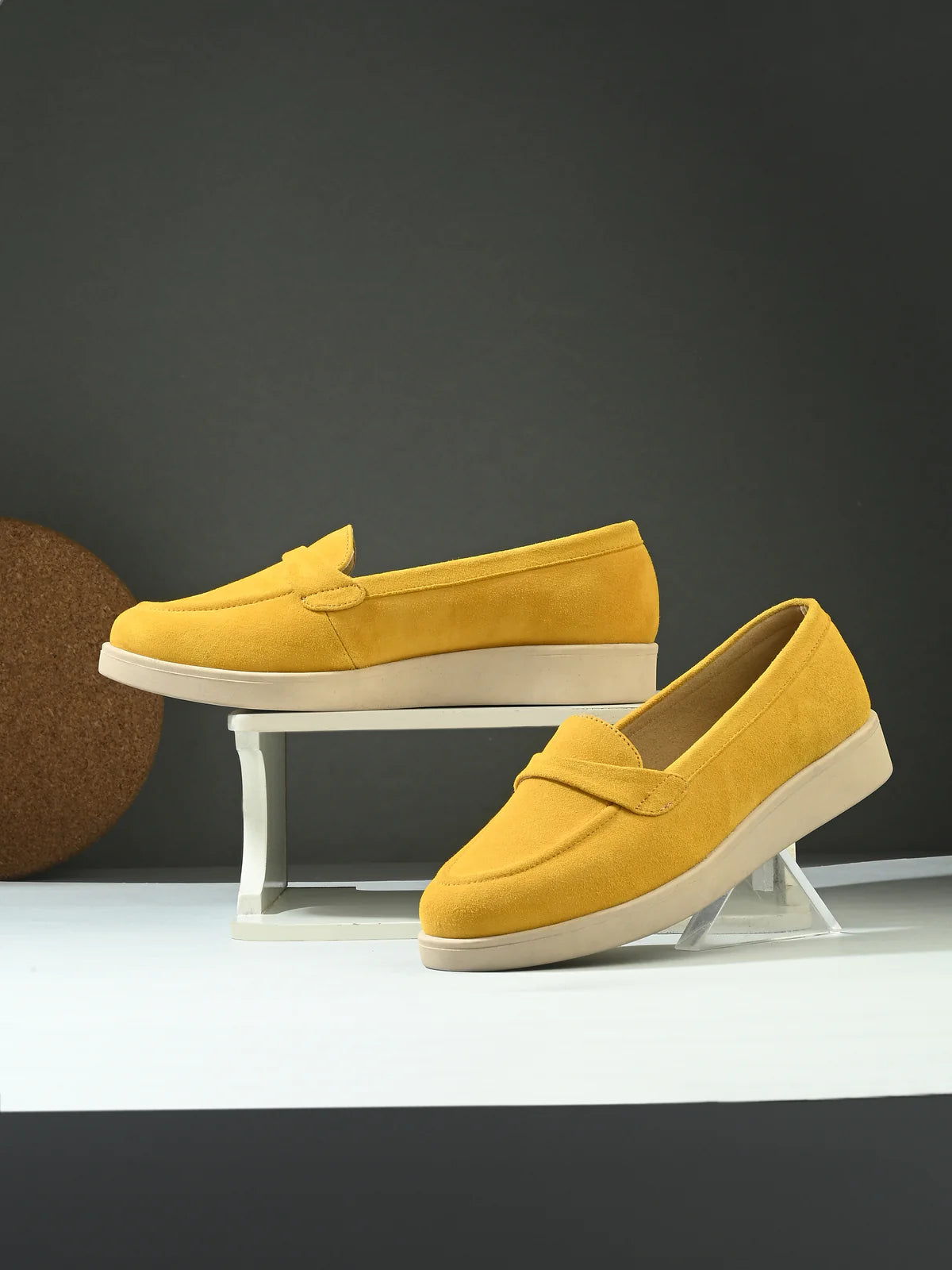 Carlita Suede Leather Loafers