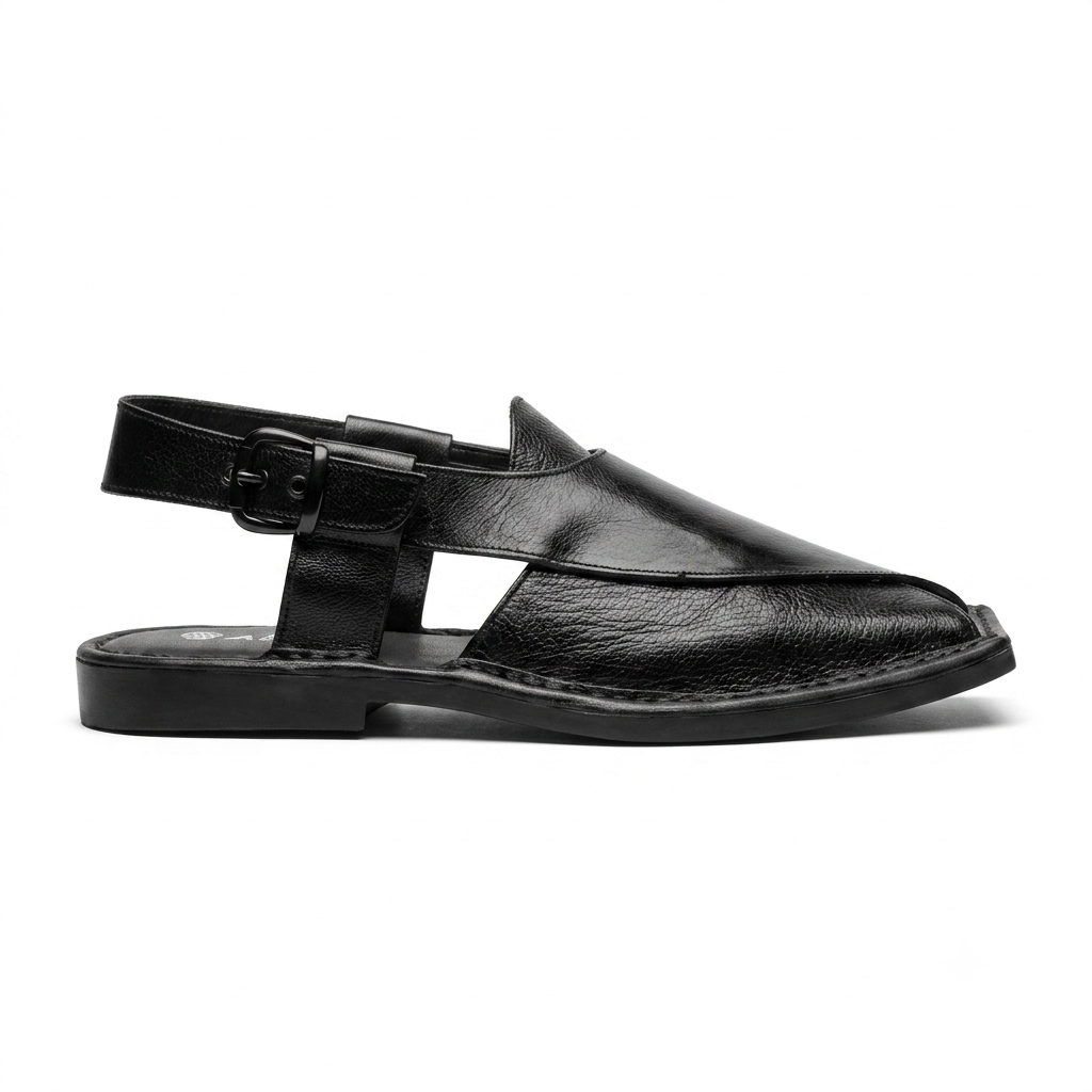 Cesar Leather Ethnic T Cut Peshawari Sandals