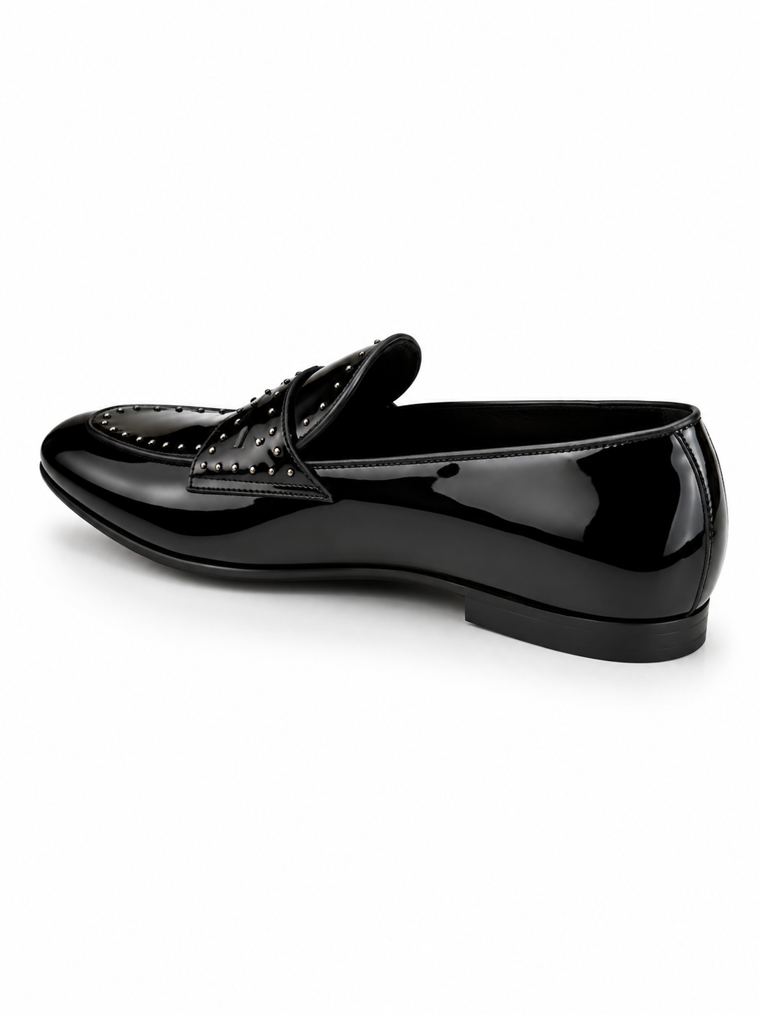 Luxure Studded Patent Leather Loafer