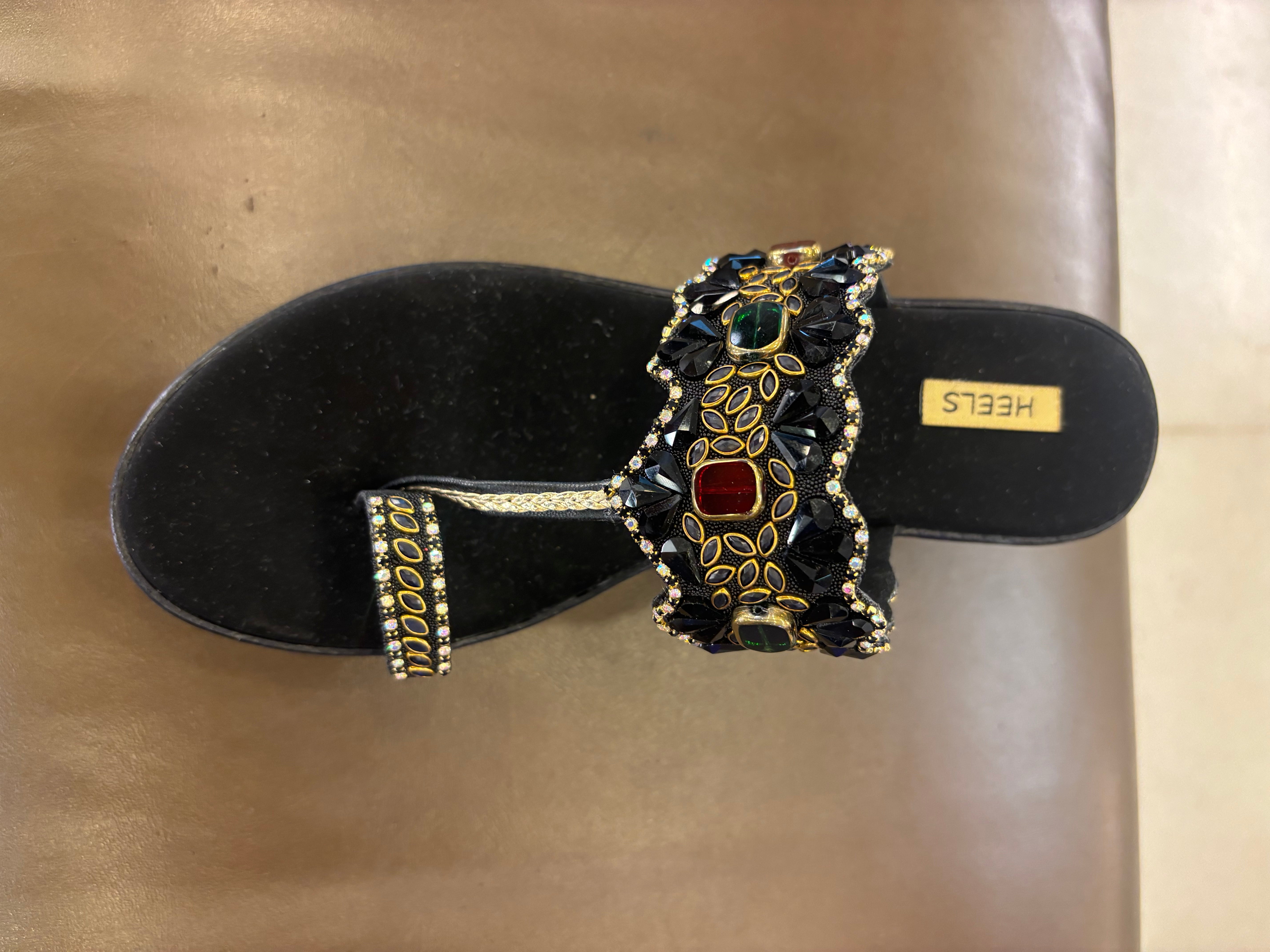 Noor Embellished Ethnic Fancy Wedge Heels