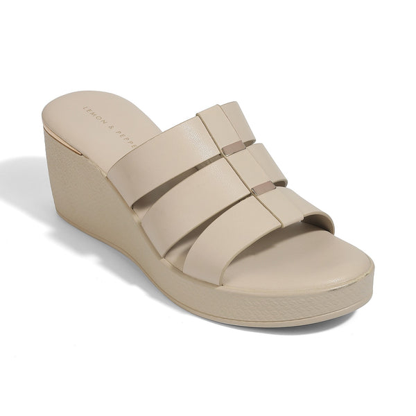Sydney Wedge Strap Heels