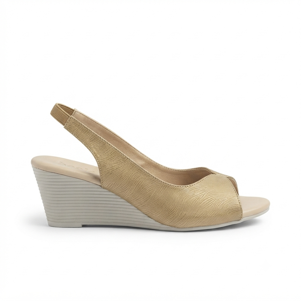 Riley Comfort Back Elastic Wedge Heels