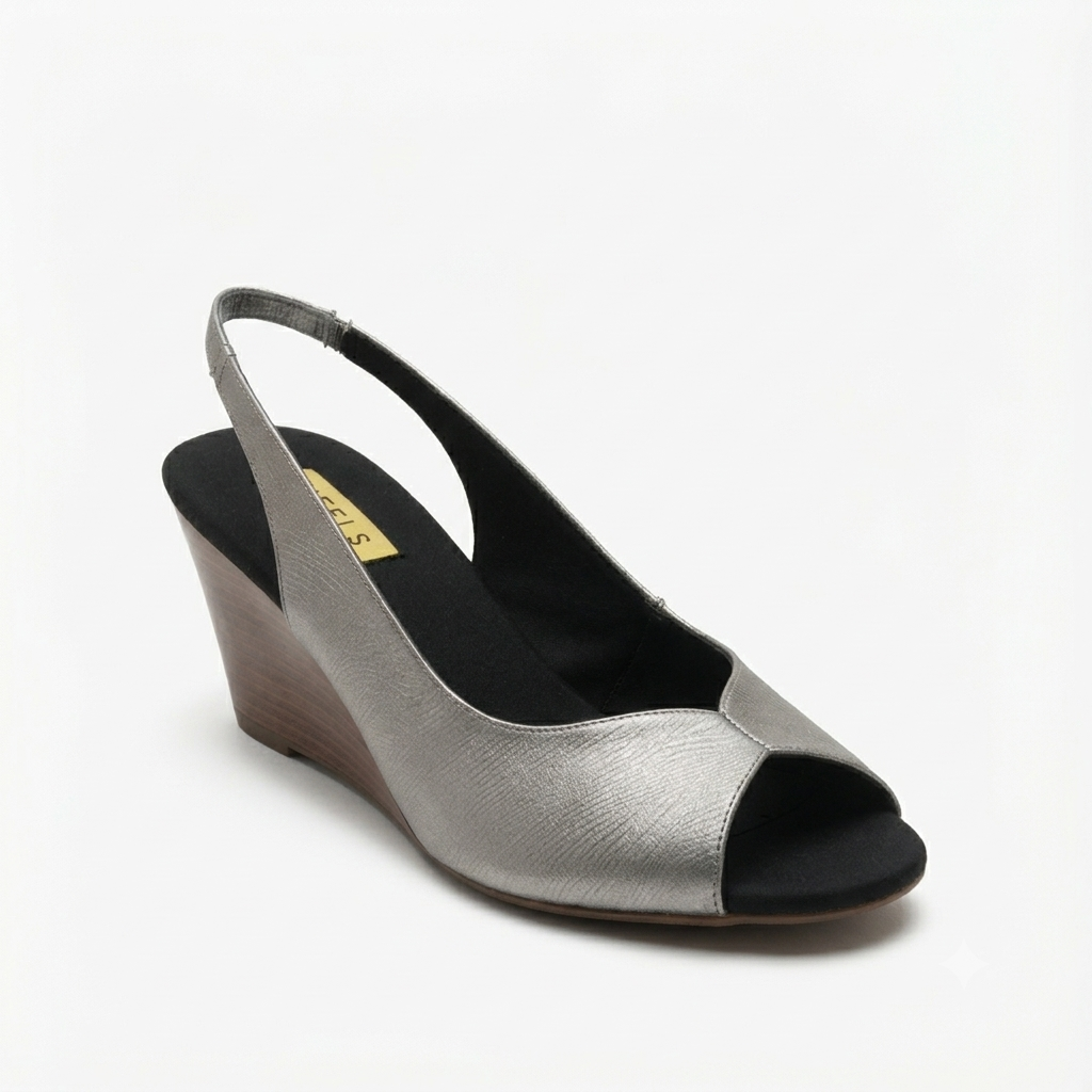 Riley Comfort Back Elastic Wedge Heels