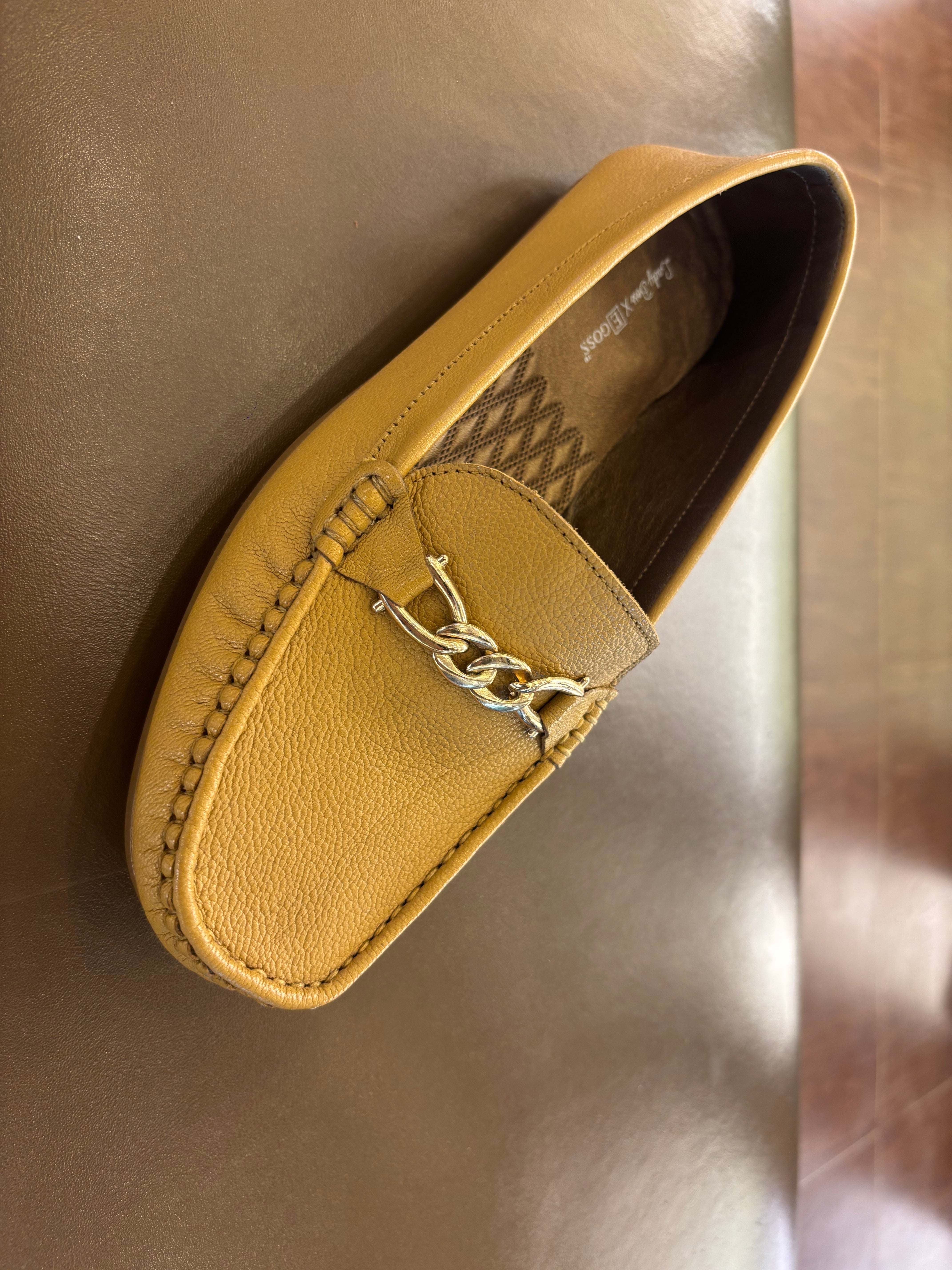 Kia Buckled Leather Memory Cushion Loafers