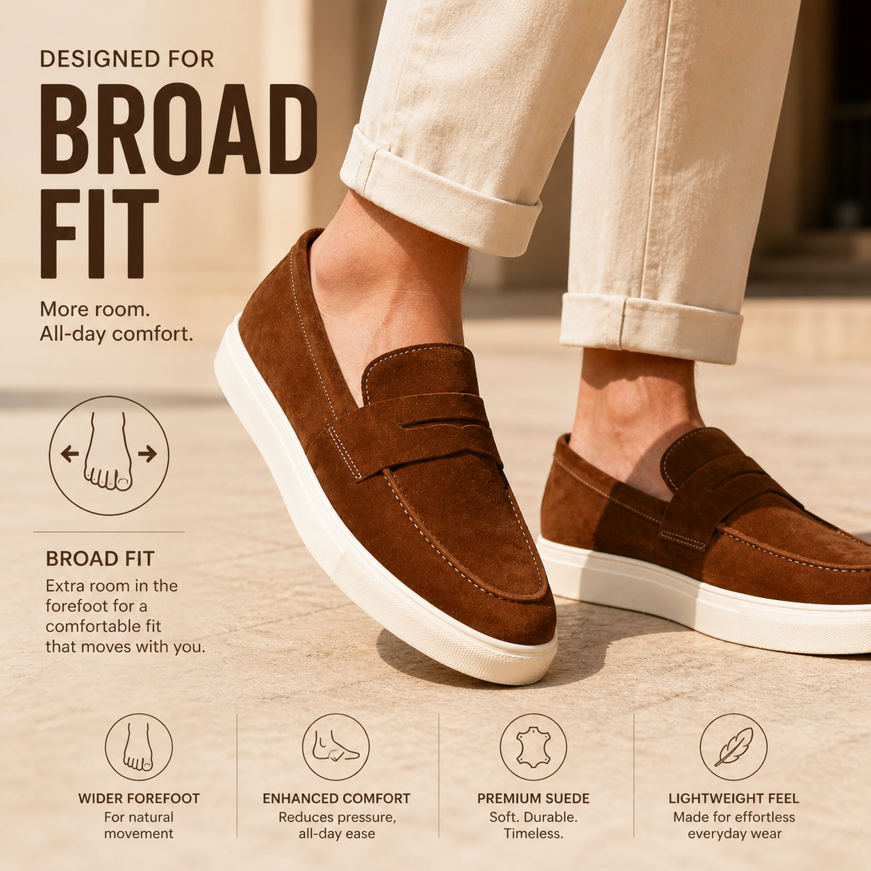 Fabrizio Suede Leather Slipons - The Heels India