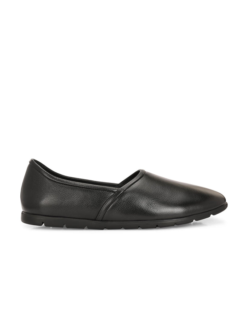 Alpine Ethnic Leather Mens Slip Ons