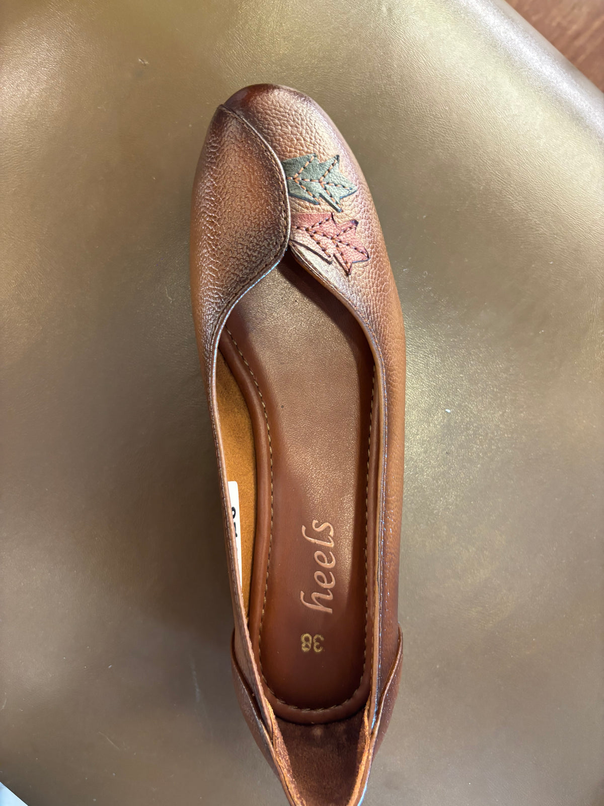Maple Flora Leather Ballerinas