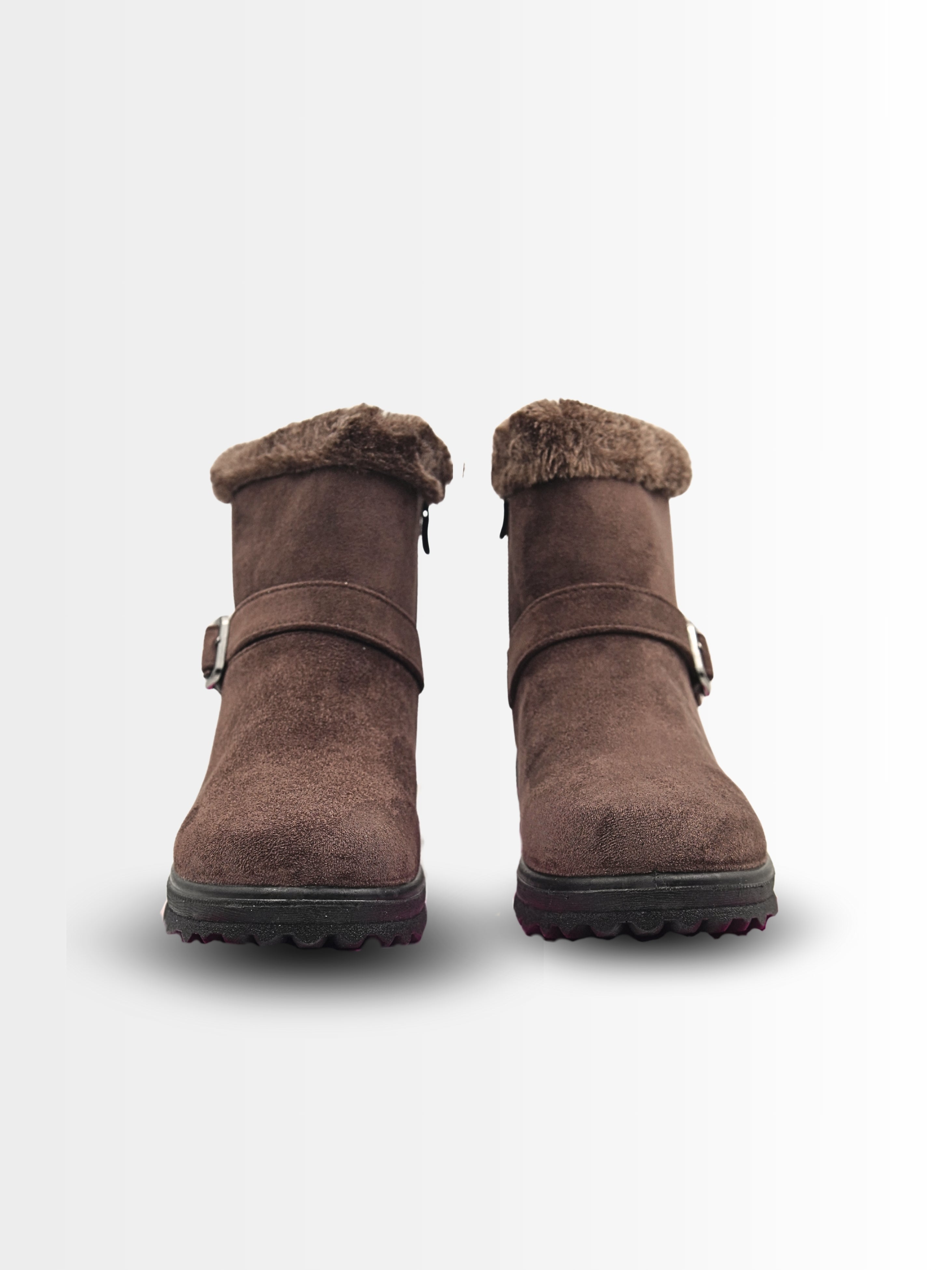 Costara Suede Fur Ankle Boots