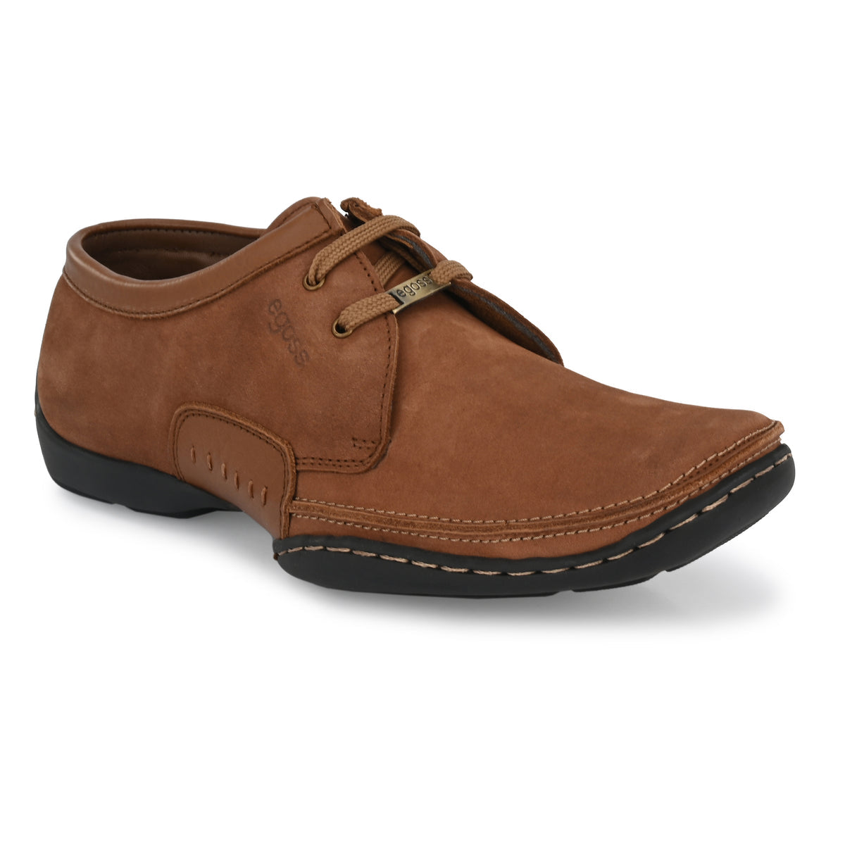 Isakov Leather Casual Stitched Derby Shoes